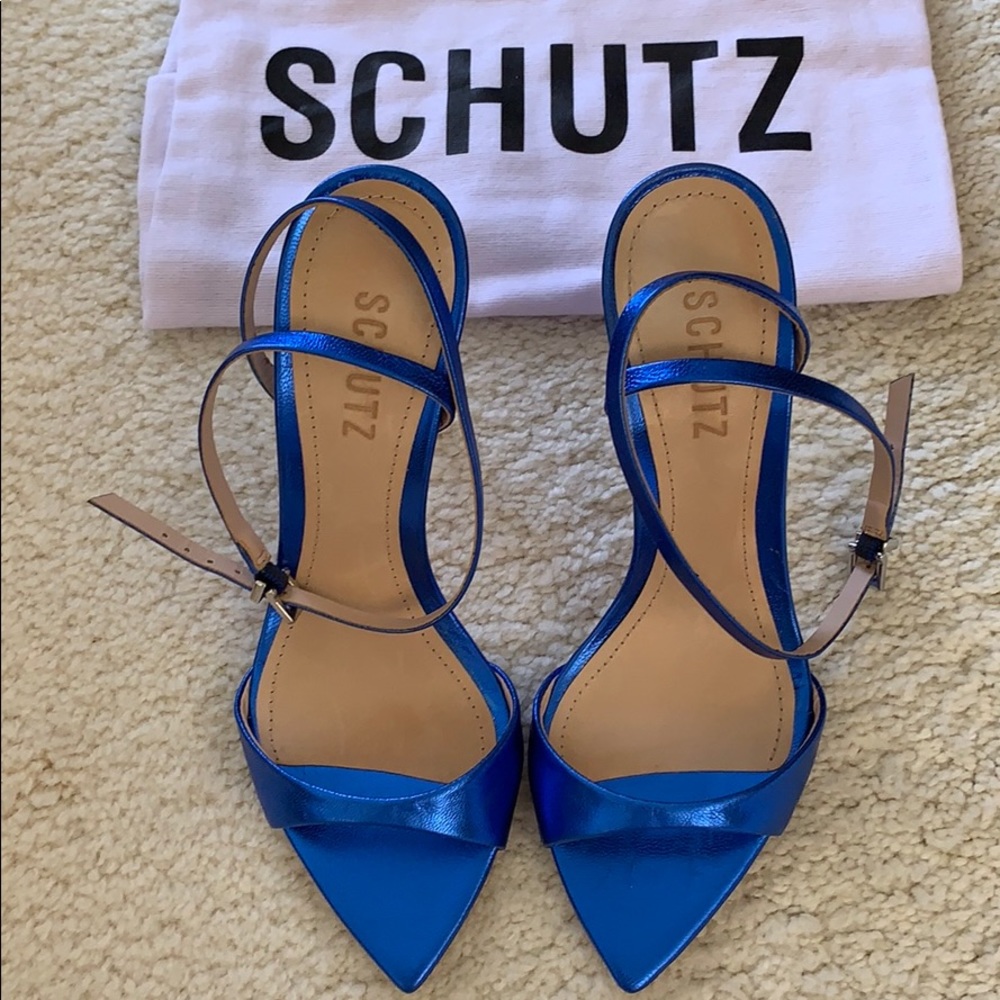 SCHUTZ Jennison In Metallic Blue